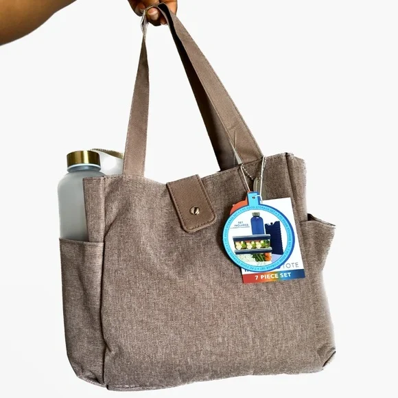 Insulated Tote 7 pc Set - NEW - Picture 1 of 6